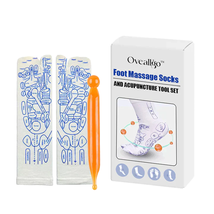 Reflexology Chart Socks With Tool | GREAT DEAL 30% OFF TODAY